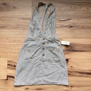 Button down halter dress